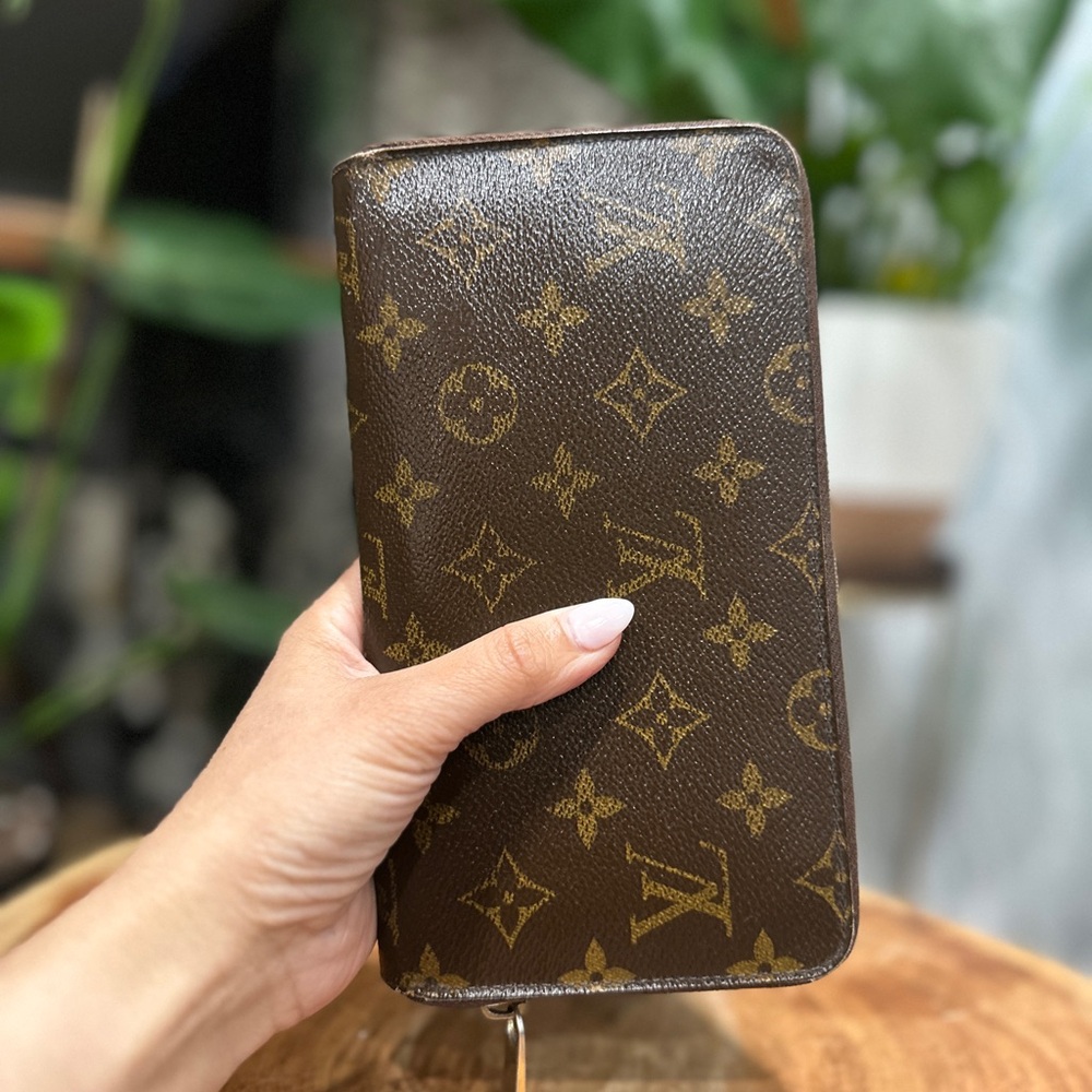 Louis Vuitton Zippy Organizer Monogram Wallet Vintage 1993 CA0193 Auth